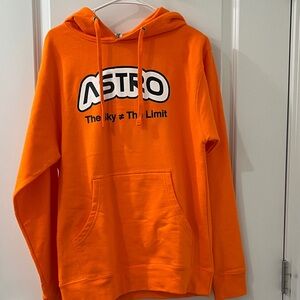 Astro Vibrant Orange Men's Hoodie